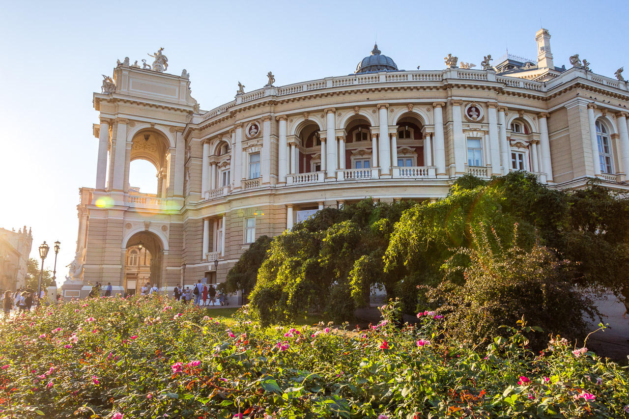 Fachada de la Ópera de Odesa